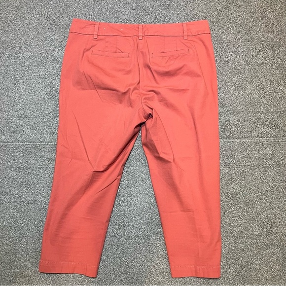 Loft Original Crop Pants Womens Size 10P Salmon Stretch Beach Preppy - Picture 10 of 10